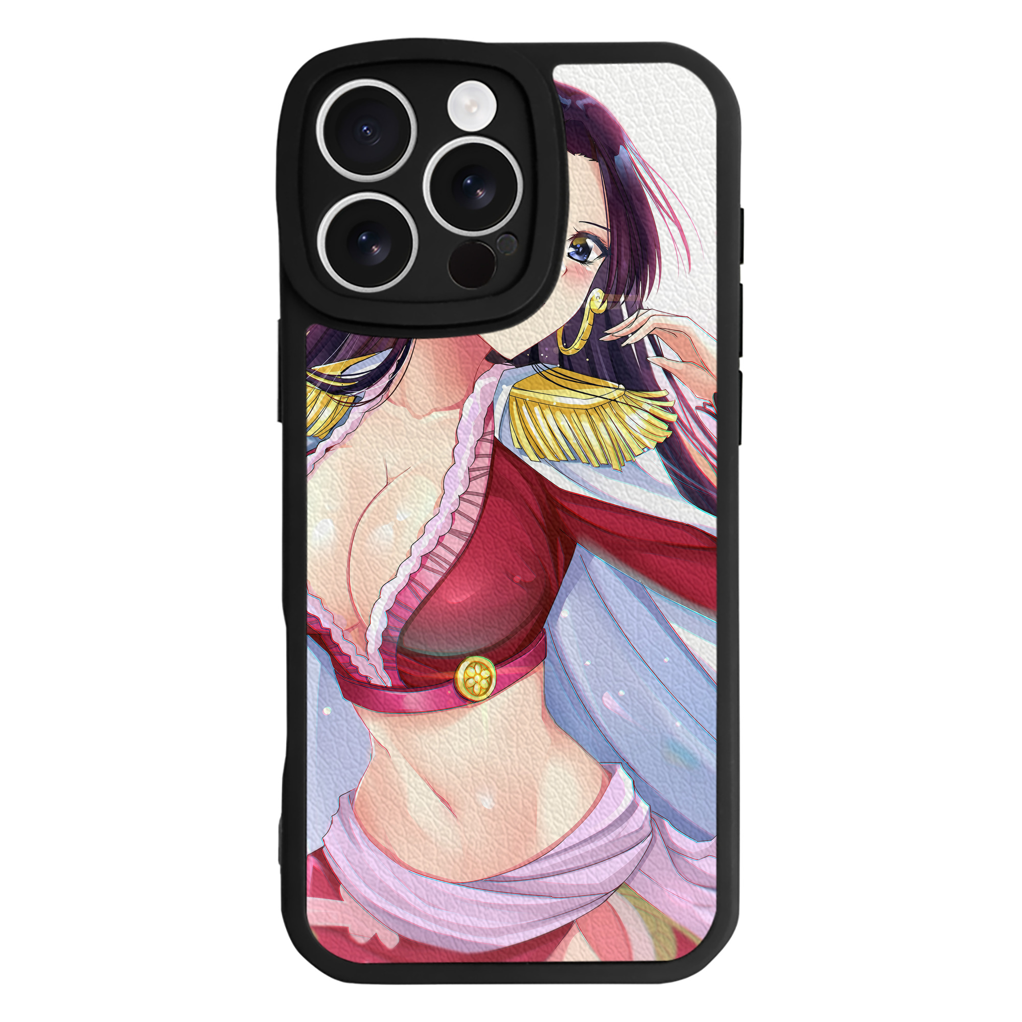 （画像用） ワンピース ONE PIECE 【iPhone 16シリーズ対応】シリコンスマホケース（レザー調） 材質：シリコン